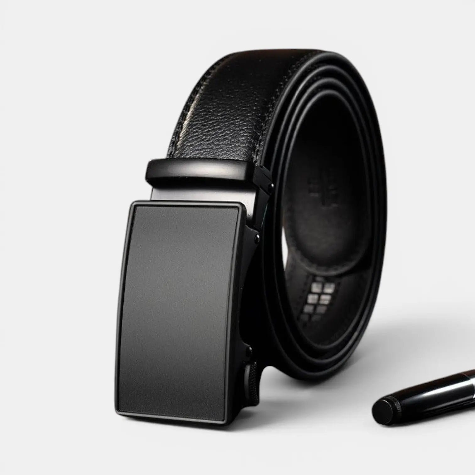 Men's Formal Smooth Leather Belt with Automatic Buckle | Birvox | Beltary