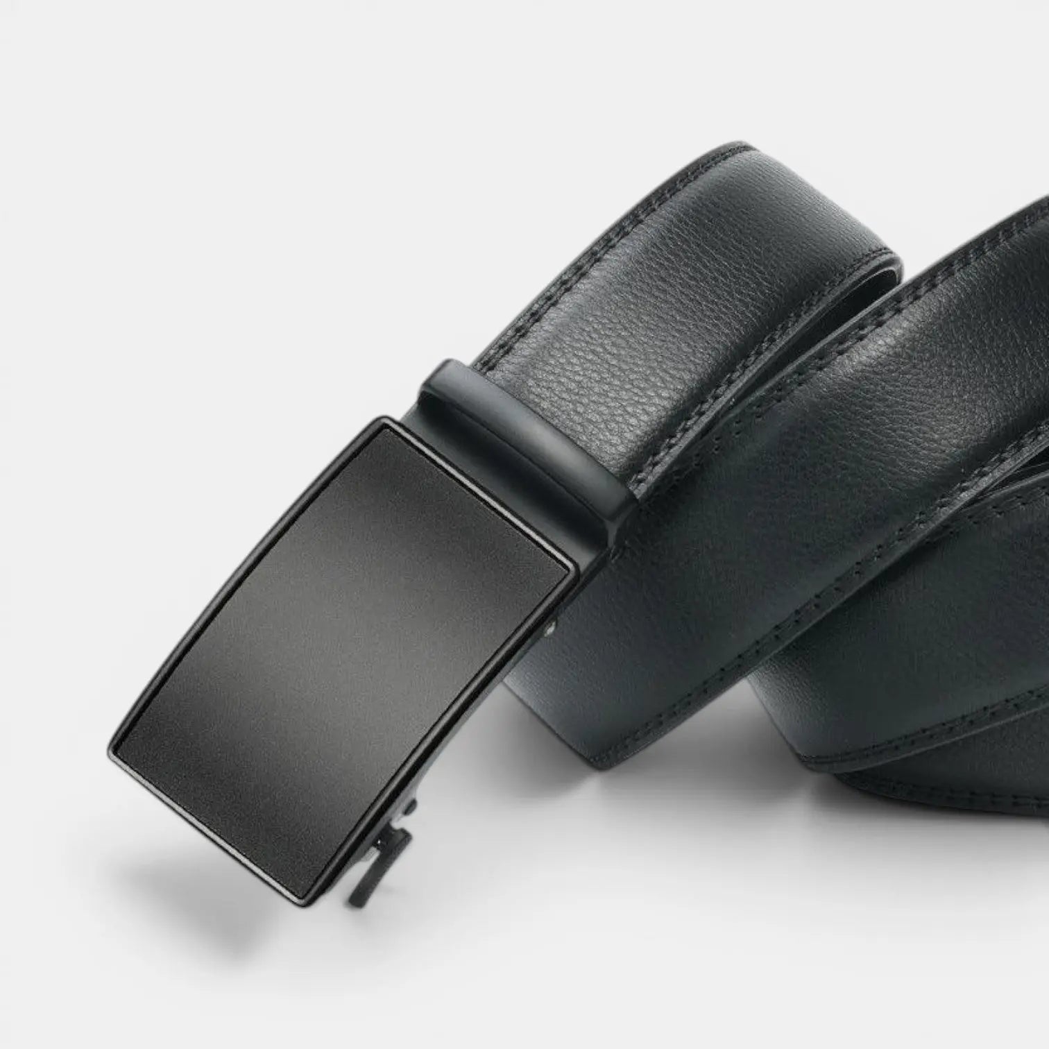 Men's Formal Smooth Leather Belt with Automatic Buckle | Birvox | Beltary