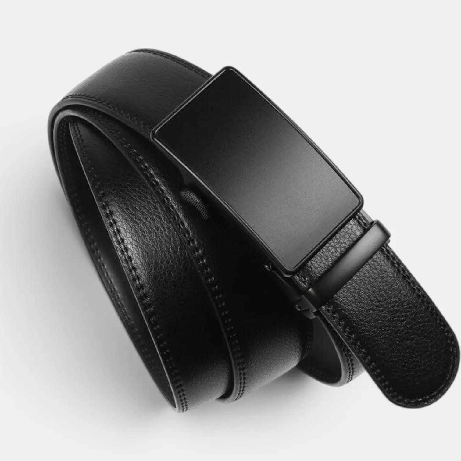 Men's Formal Smooth Leather Belt with Automatic Buckle | Birvox | Beltary