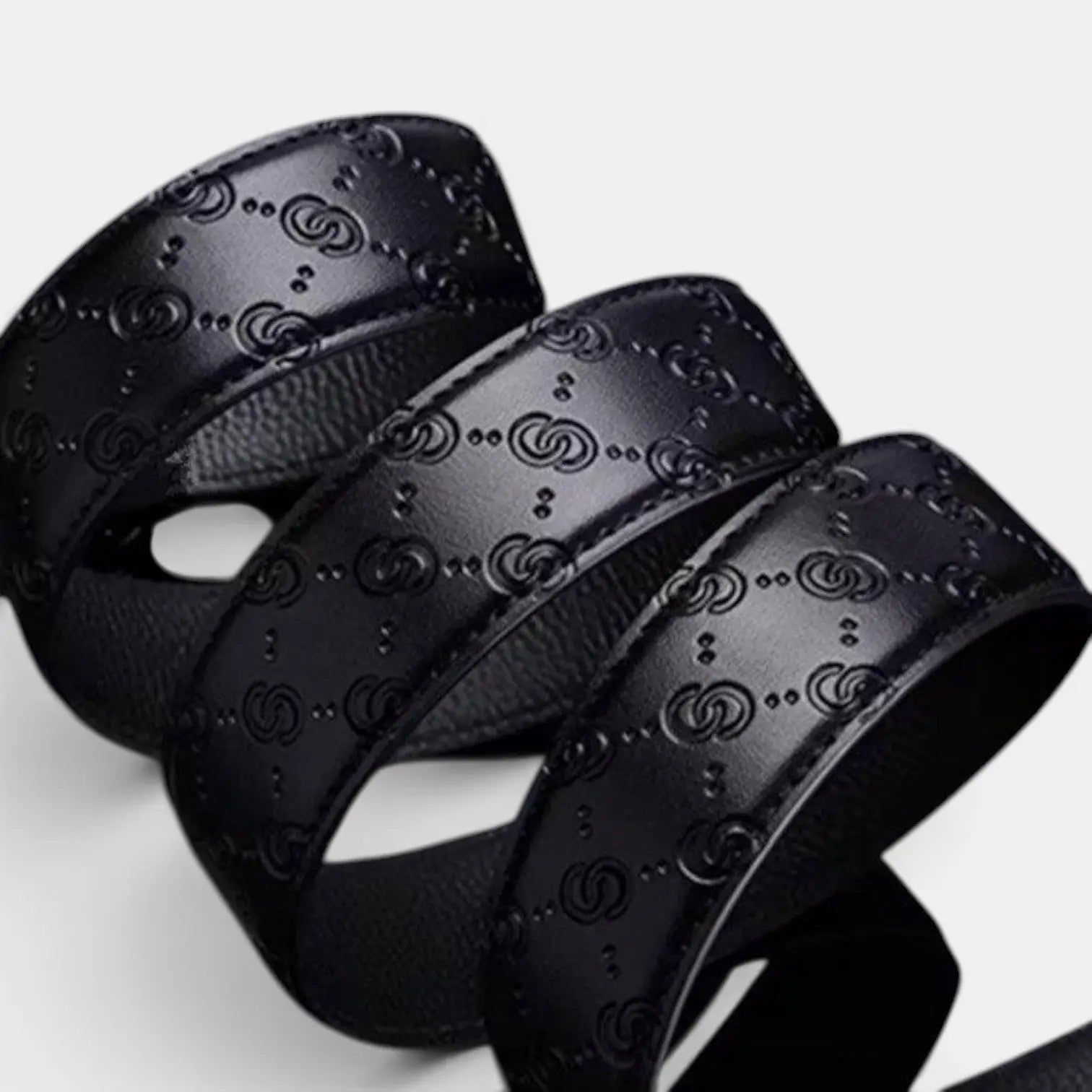 Men's Formal Textured Leather Belt Automatic Buckle | Golvax | Beltary