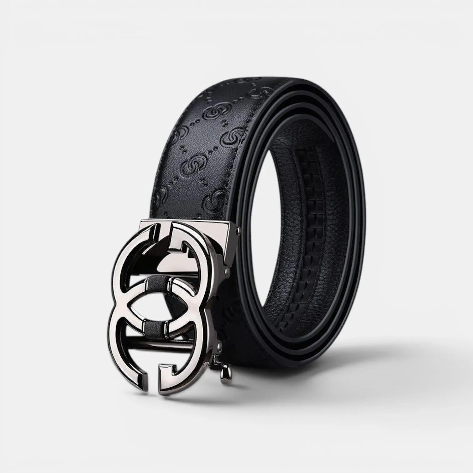 Men's Formal Textured Leather Belt Automatic Buckle | Golvax | Beltary