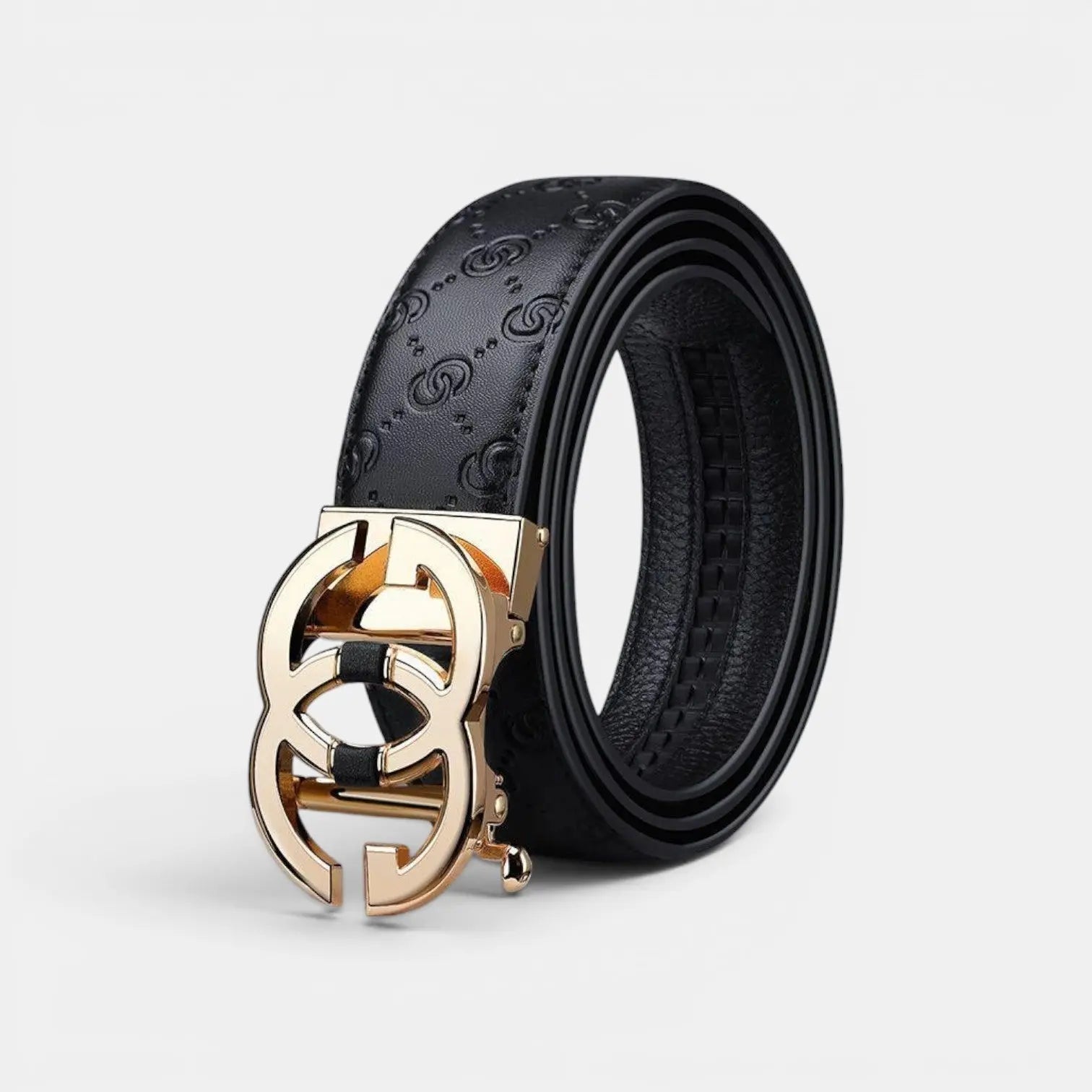 Men's Formal Textured Leather Belt Automatic Buckle | Golvax | Beltary