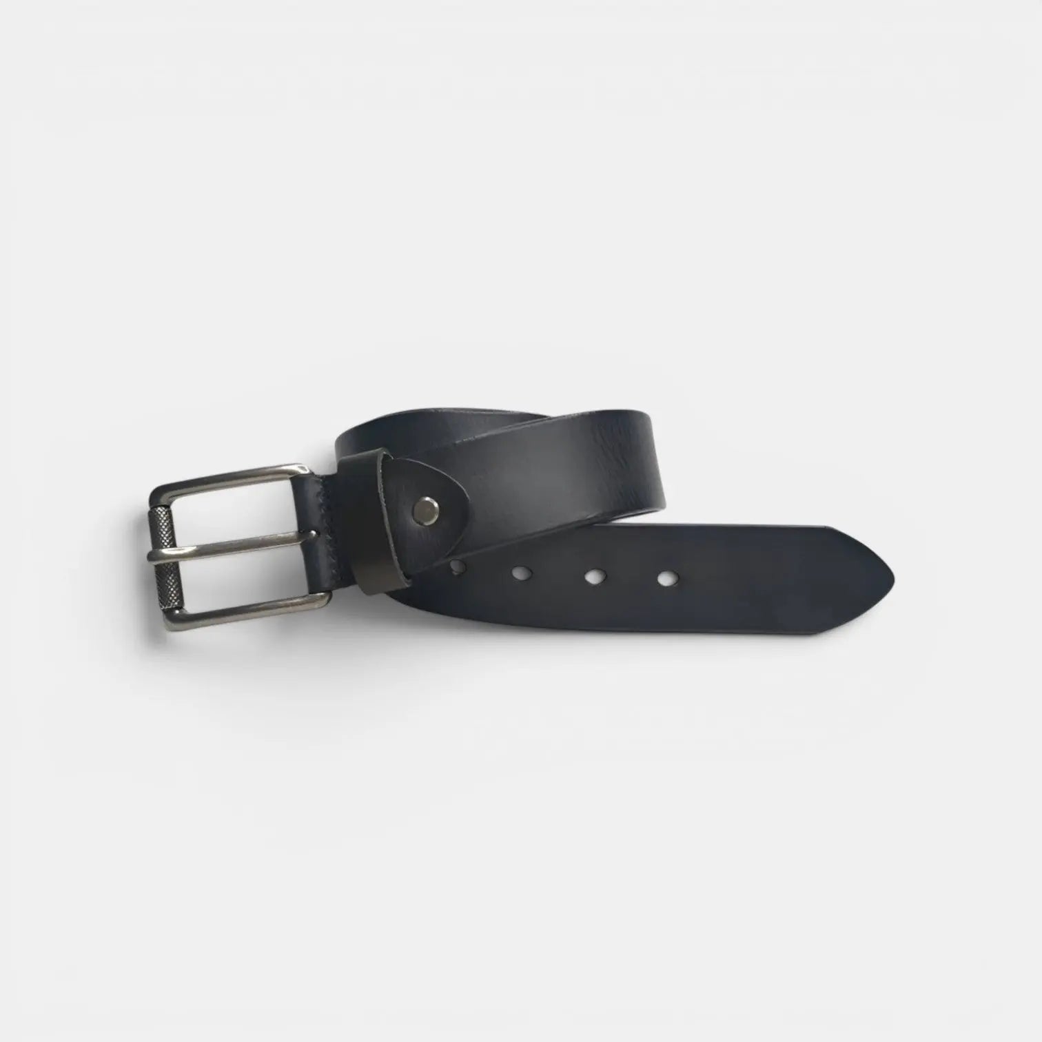 Men's Full Grain Aged Leather Belt Pin Buckle | Narvec | Beltary
