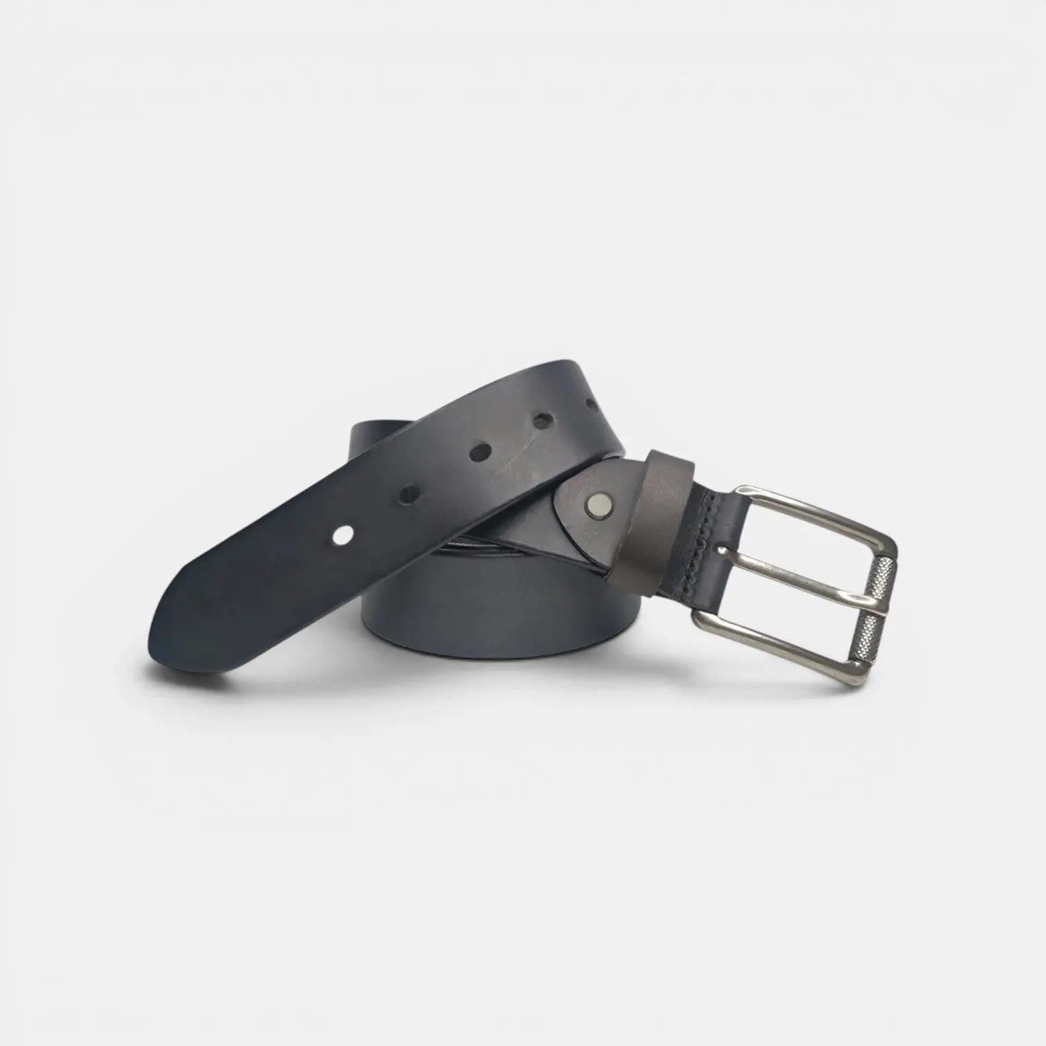 Men's Full Grain Aged Leather Belt Pin Buckle | Narvec | Beltary