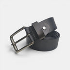 Men's Full Grain Aged Leather Belt Pin Buckle | Narvec | Beltary