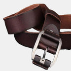 Men's Full Grain Aged Leather Belt Pin Buckle | Vecaur | Beltary
