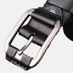Men's Full Grain Aged Leather Belt Pin Buckle | Vecaur | Beltary