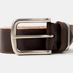 Men's Full Grain Aged Leather Belt Pin Buckle | Vernox | Beltary