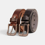 Men's Full Grain Leather Belt Casual Pin Buckle | Calvex | Beltary