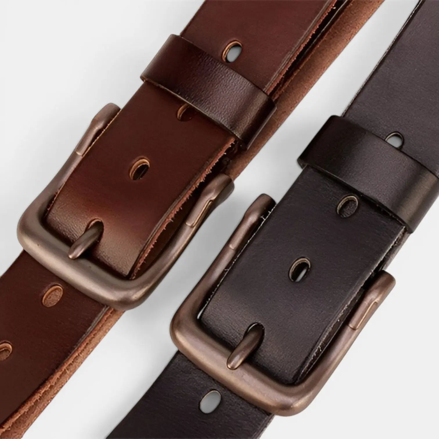Men's Full Grain Leather Belt Casual Pin Buckle | Calvex | Beltary