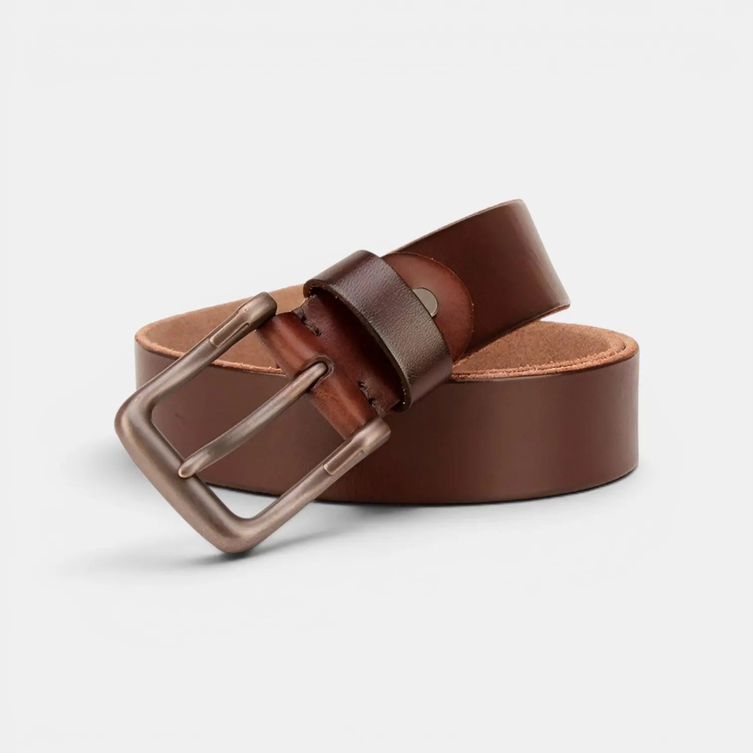 Men's Full Grain Leather Belt Casual Pin Buckle | Calvex | Beltary