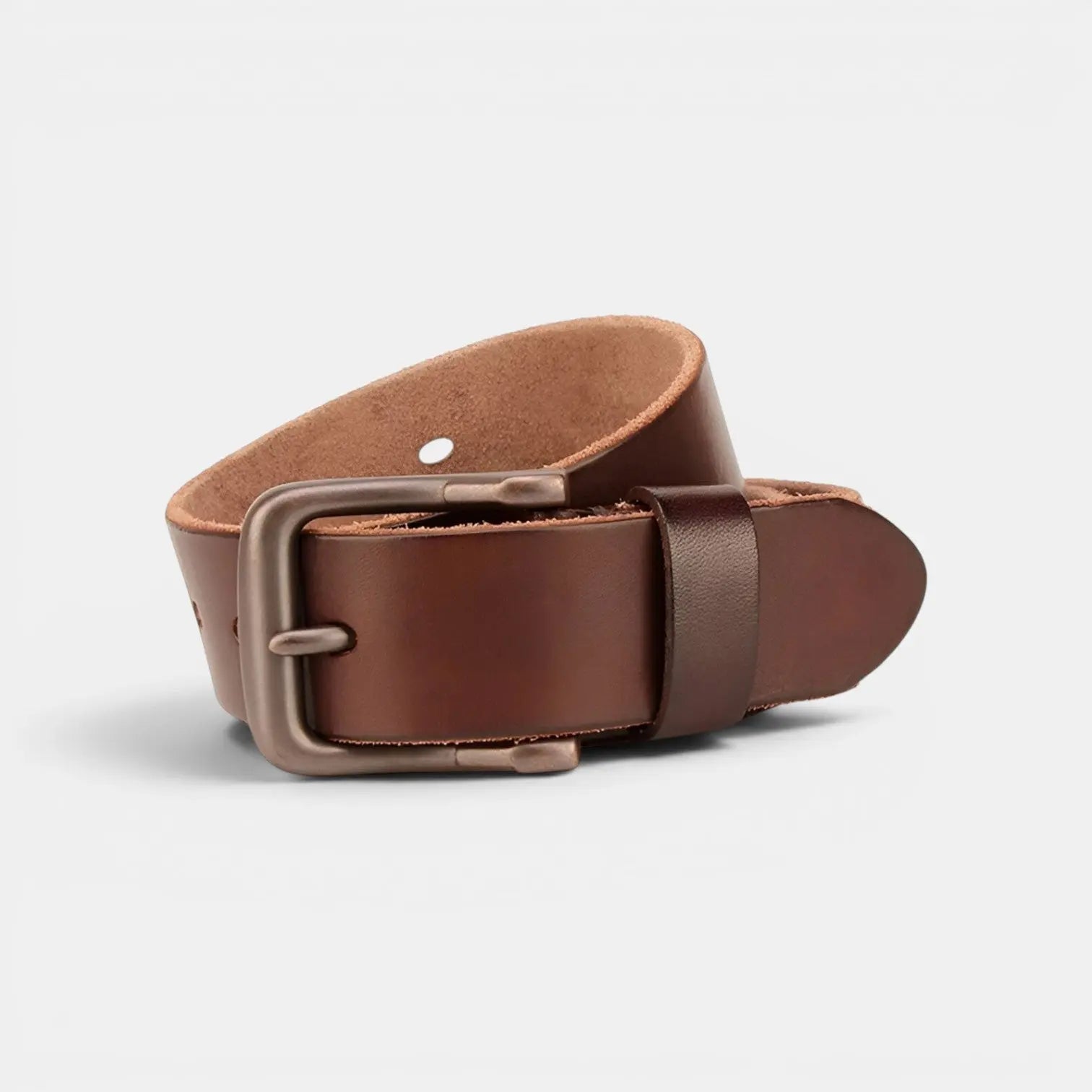 Men's Full Grain Leather Belt Casual Pin Buckle | Calvex | Beltary