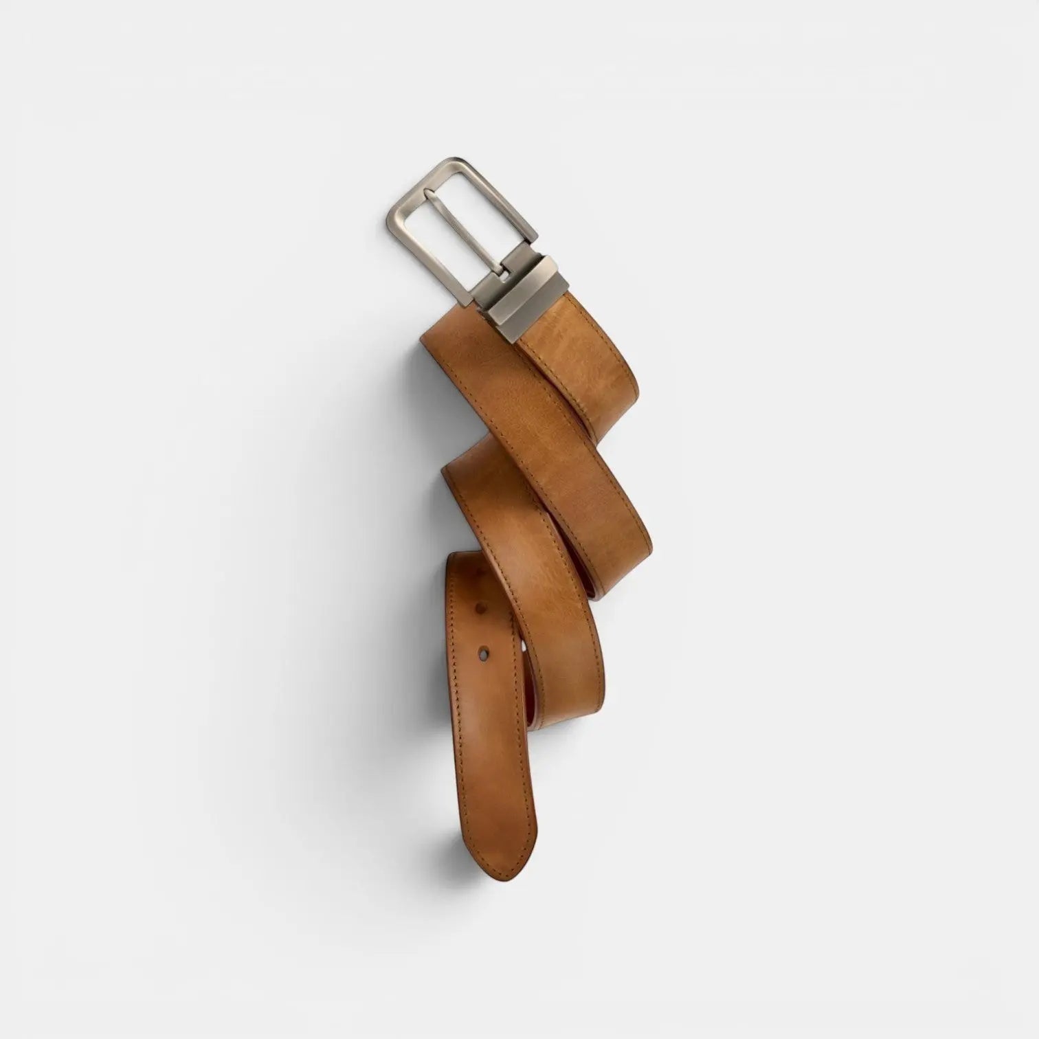 Men's Full Grain Leather Belt Pin Buckle Jeans | Calvex | Beltary