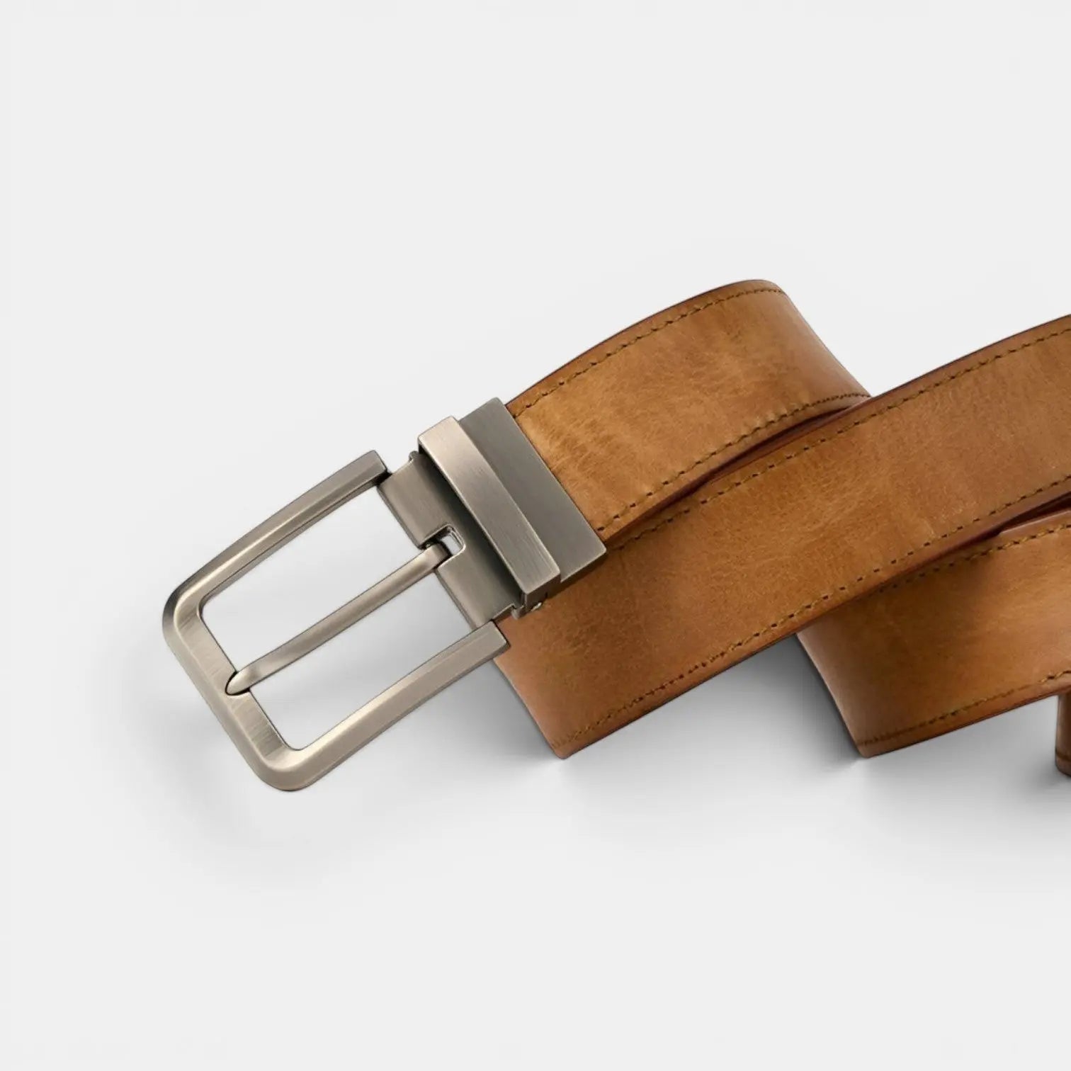 Men's Full Grain Leather Belt Pin Buckle Jeans | Calvex | Beltary