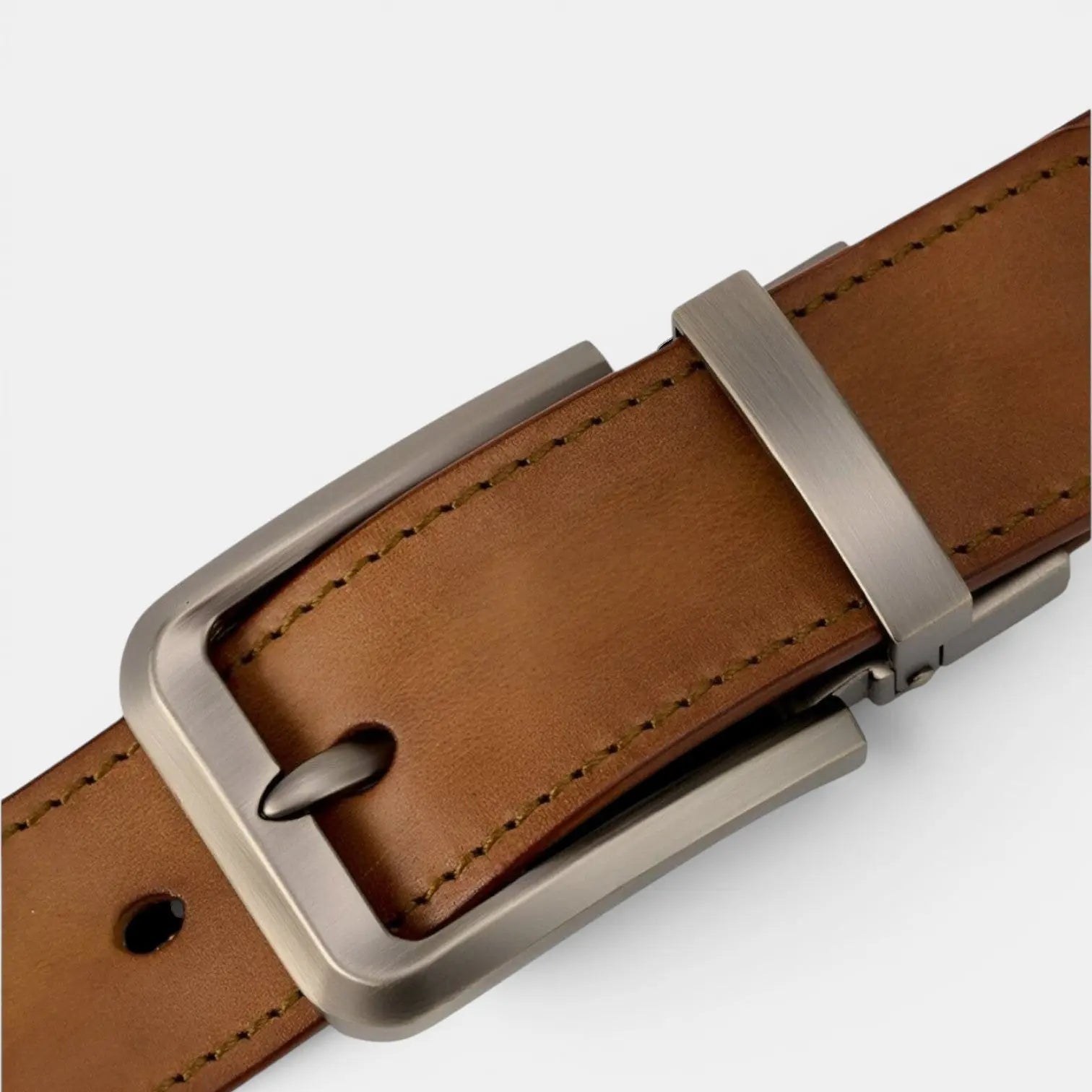 Men's Full Grain Leather Belt Pin Buckle Jeans | Calvex | Beltary