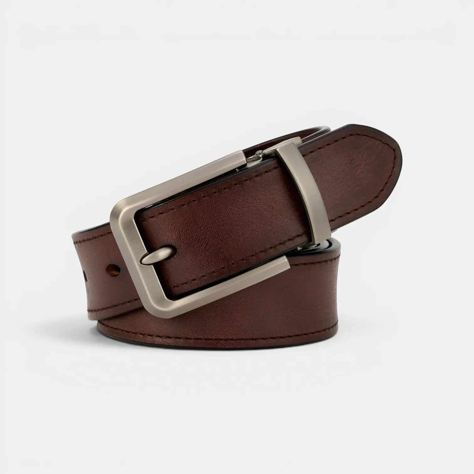 Men's Full Grain Leather Belt Pin Buckle Jeans | Calvex | Beltary