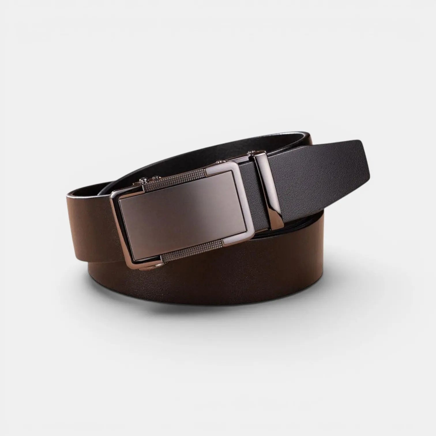 Men's Full Grain Leather Belt with Automatic Buckle | Vantrel | Beltary