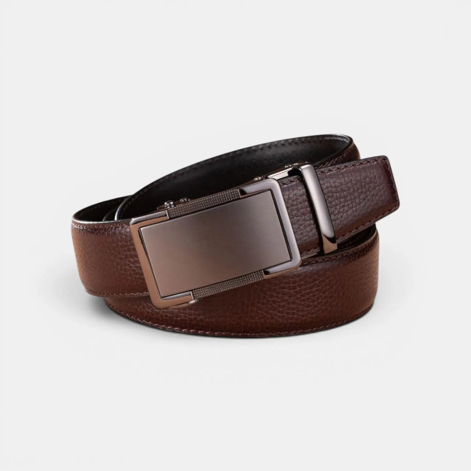 Men's Full Grain Leather Belt with Automatic Buckle | Vantrel | Beltary