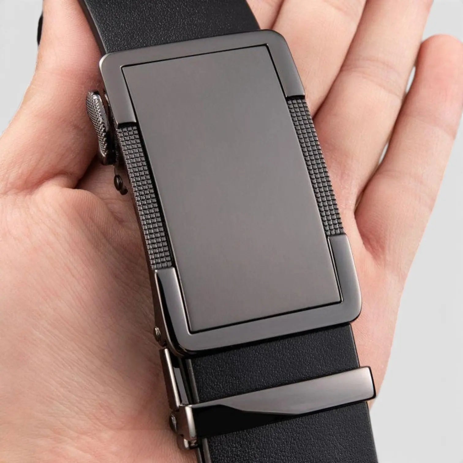 Men's Full Grain Leather Belt with Automatic Buckle | Vantrel | Beltary