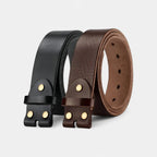 Men's Full Grain Leather Belt Without Buckle Interchangeable | Flarvex | Beltary
