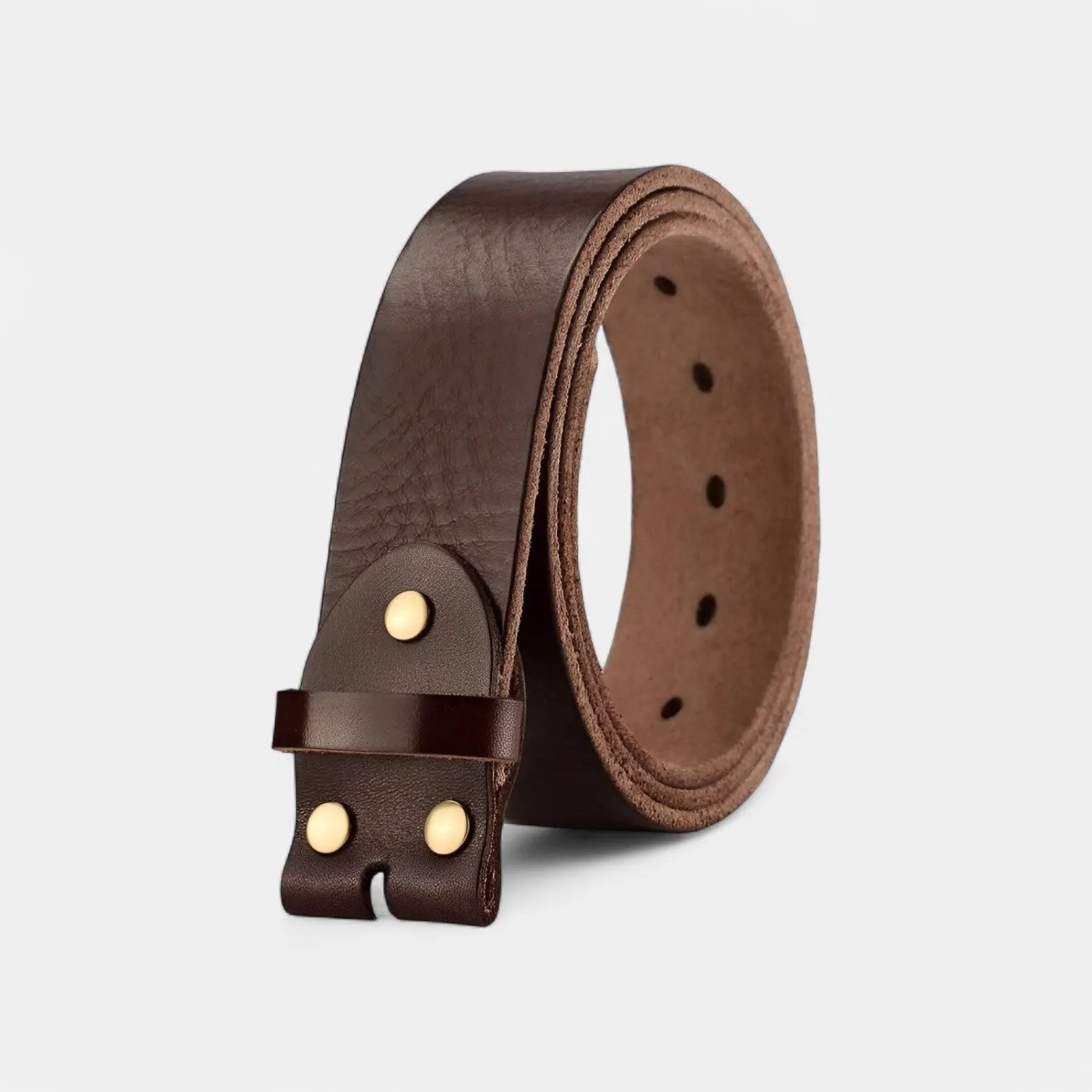 Men's Full Grain Leather Belt Without Buckle Interchangeable | Flarvex | Beltary