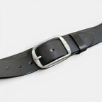Men's Full Grain Smooth Leather Belt Brass Buckle | Thanox | Beltary