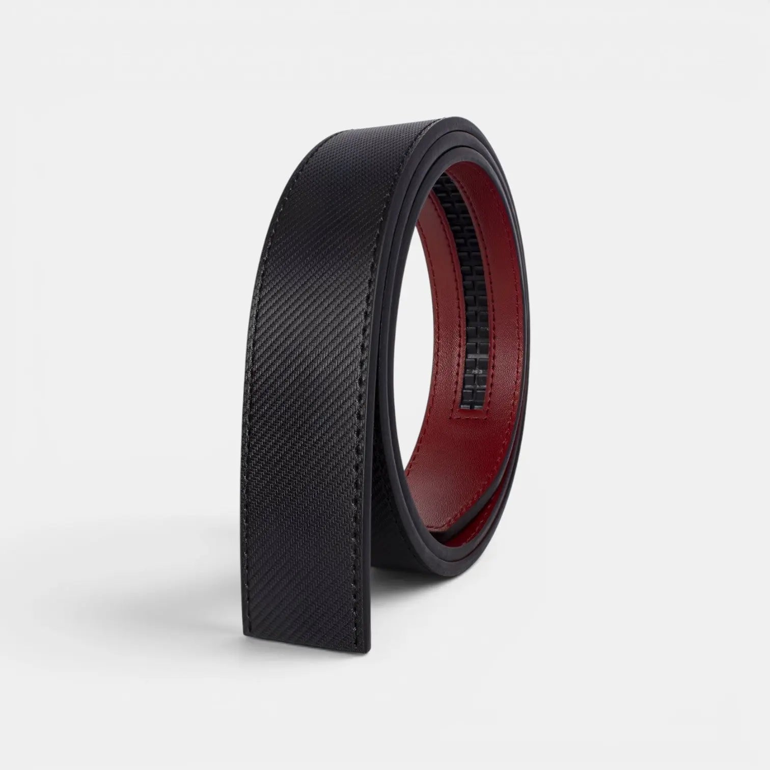 Men's Interchangeable Textured Leather Belt Without Buckle | Stravex | Beltary