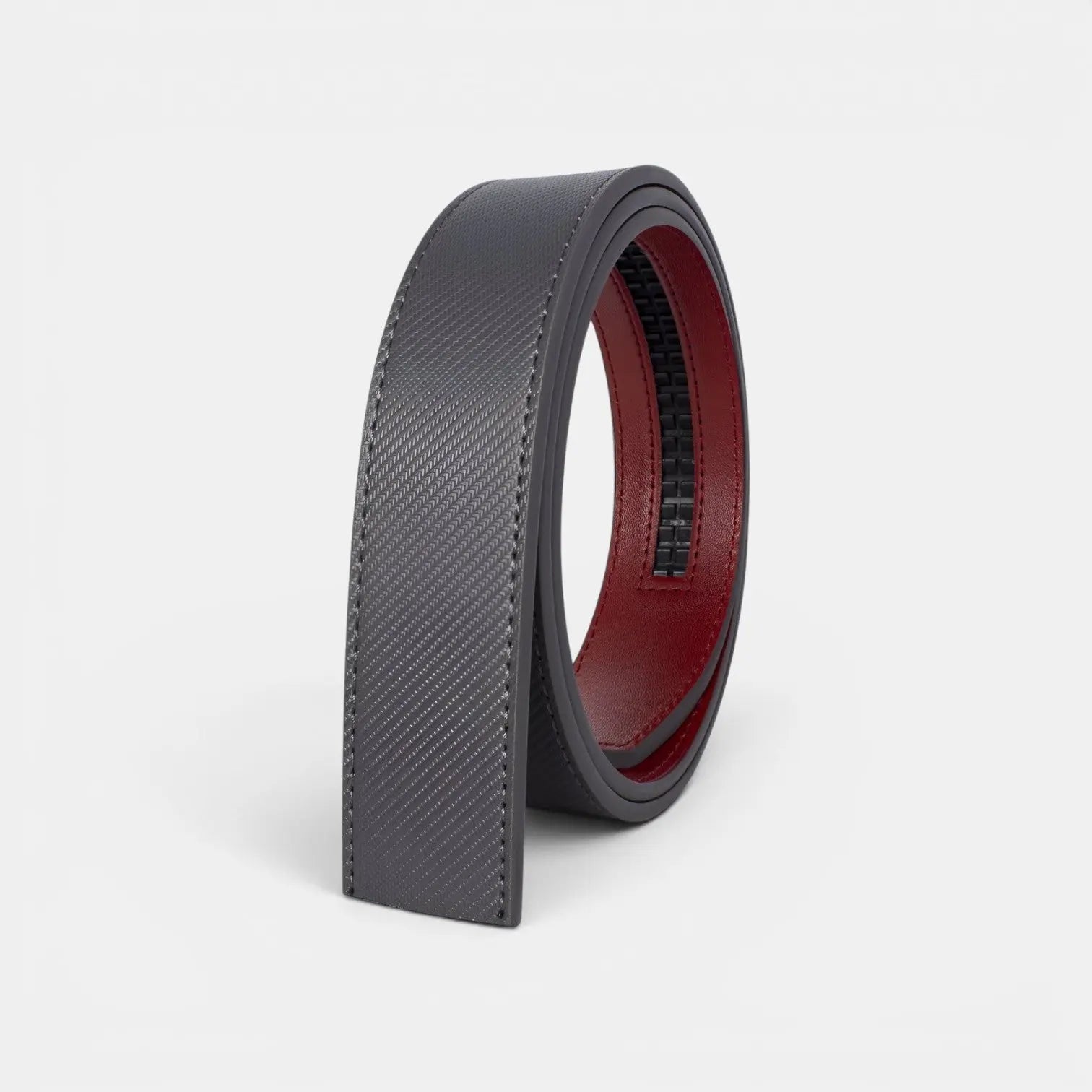 Men's Interchangeable Textured Leather Belt Without Buckle | Stravex | Beltary