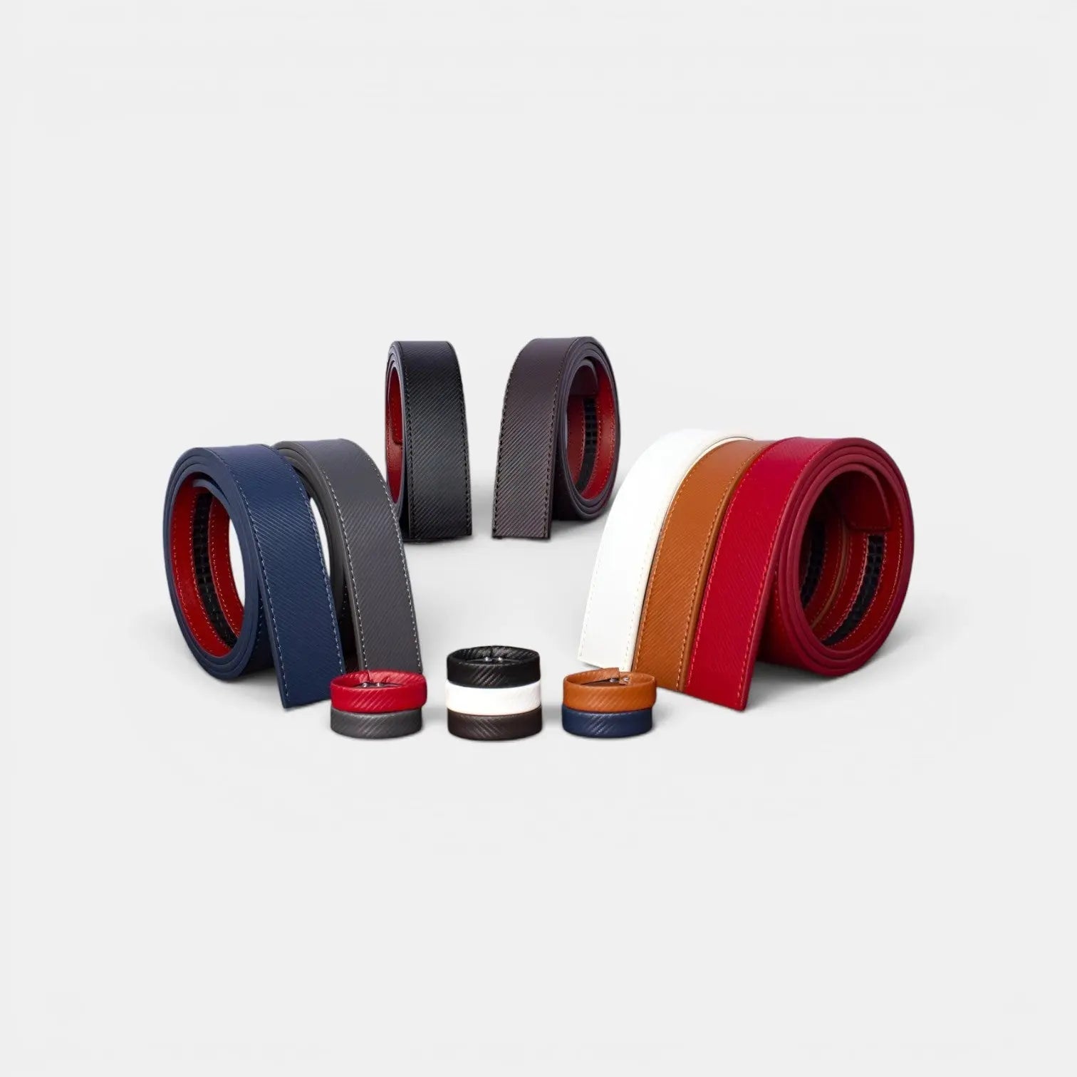 Men's Interchangeable Textured Leather Belt Without Buckle | Stravex | Beltary