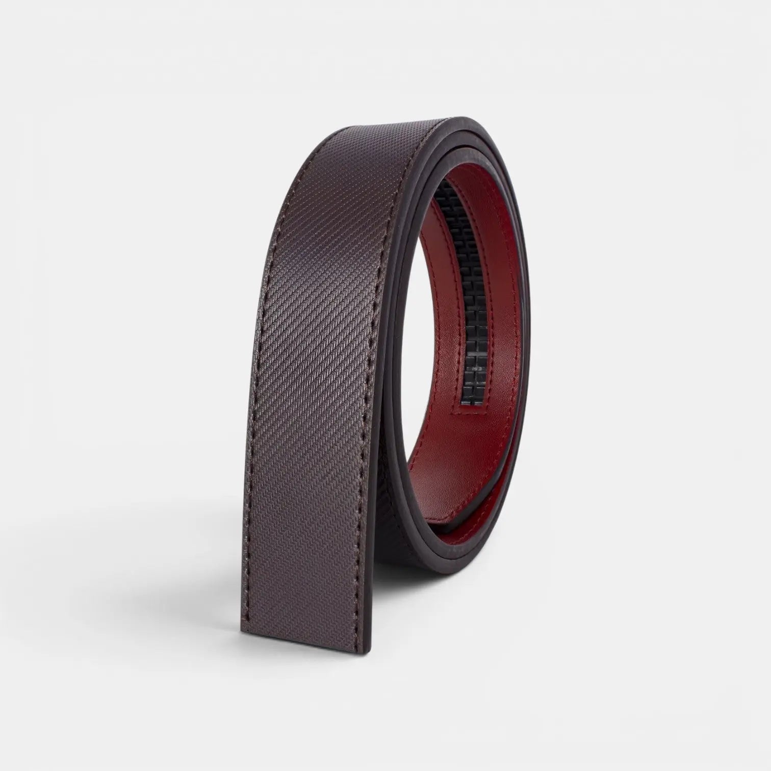 Men's Interchangeable Textured Leather Belt Without Buckle | Stravex | Beltary