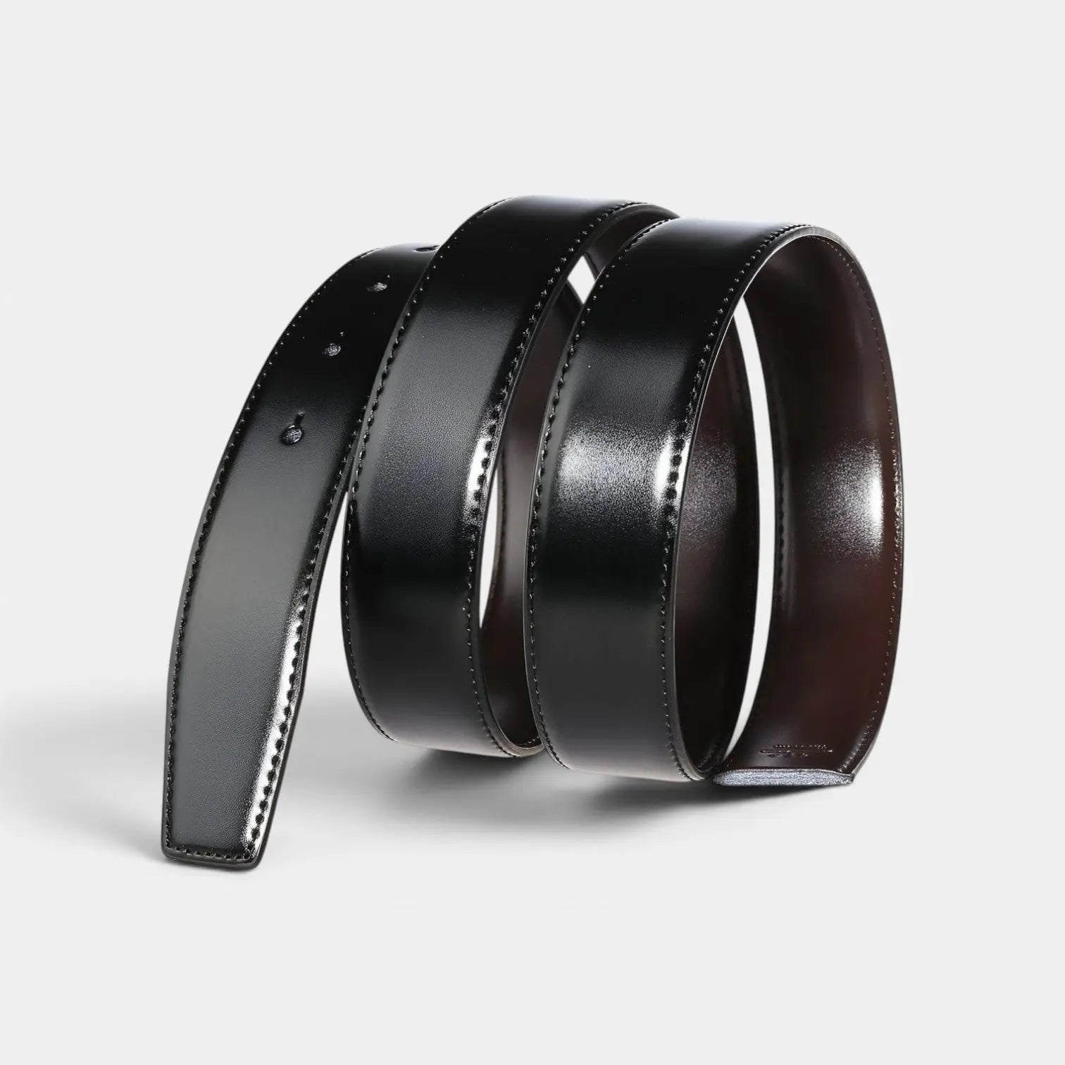 Men's Leather Belt Reversible Strap Interchangeable Buckle | Relvax | Beltary