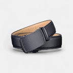 Men's Leather Belt Suit Automatic Buckle Black | Folvex | Beltary