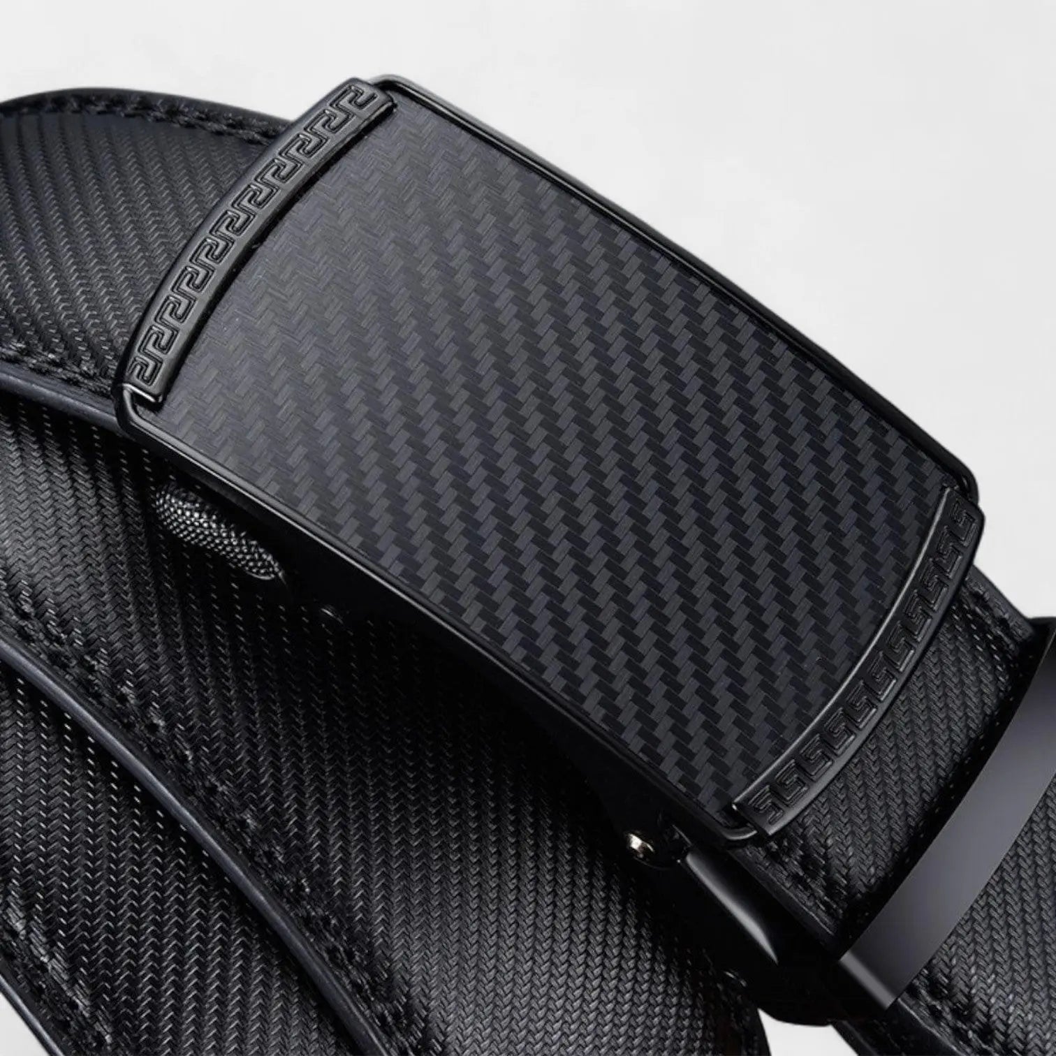Men's Leather Belt Suit Automatic Buckle Black | Folvex | Beltary