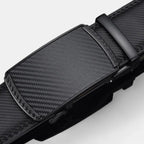 Men's Leather Belt Suit Automatic Buckle Black | Folvex | Beltary