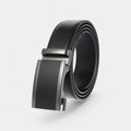 Men's Leather Belt Suit Silver Automatic Buckle | Veltax | Beltary