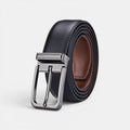 Men's Leather Belt Suit Silver Buckle Elegant | Elvox | Beltary