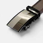 Men's Leather Suit Belt Automatic Buckle Two-Tone | Zelvox | Beltary