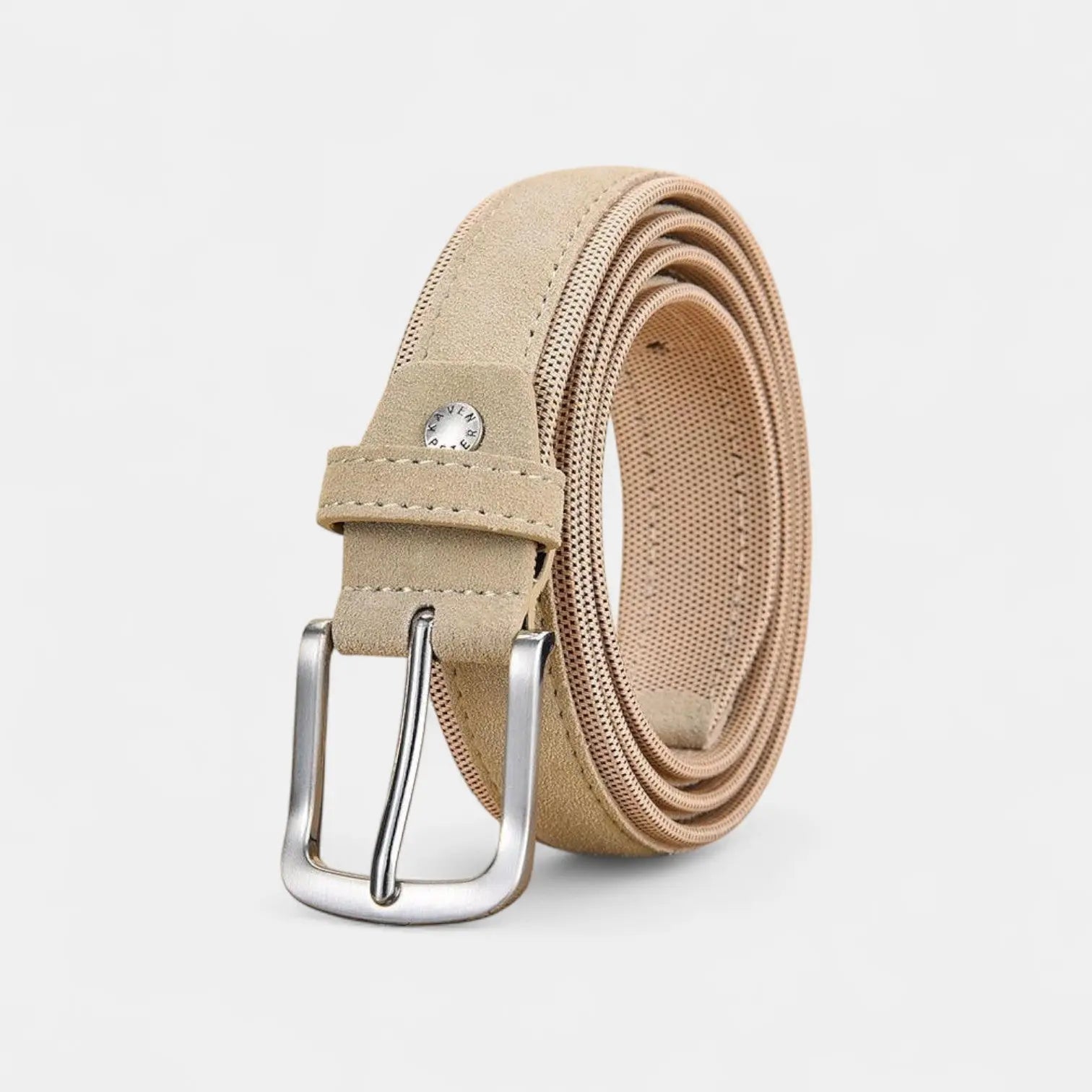 Men's Polyester Faux Suede Fabric Belt Pin Buckle | Tisdav | Beltary