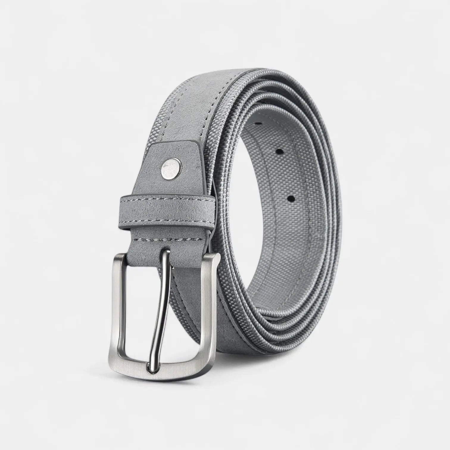 Men's Polyester Faux Suede Fabric Belt Pin Buckle | Tisdav | Beltary