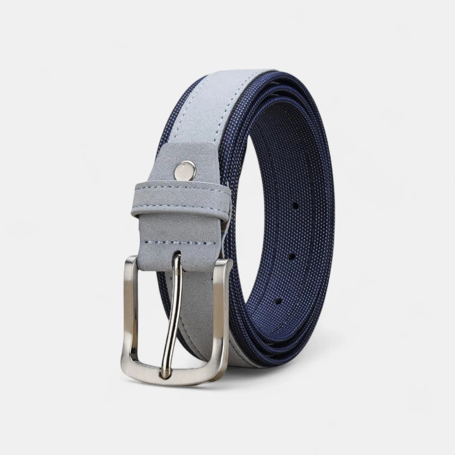 Men's Polyester Faux Suede Fabric Belt Pin Buckle | Tisdav | Beltary