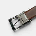 Men's Reversible 2-in-1 Leather Belt Pin Buckle | Relvon | Beltary