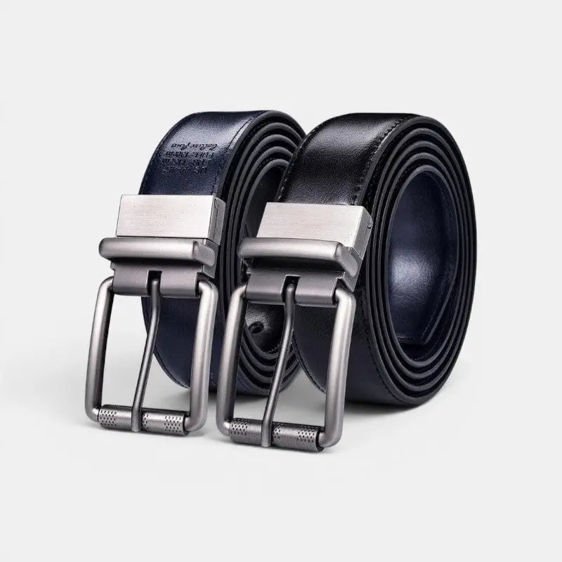 Men's Reversible 2 in 1 Leather Belt with Pin Buckle | Delvon | Beltary