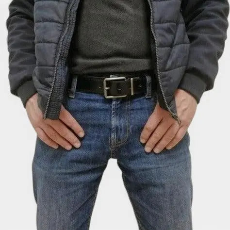 Men's Reversible 2 in 1 Leather Belt with Pin Buckle | Delvon | Beltary