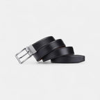 Men's Reversible Leather Belt 2 in 1 Black Brown | Delvox | Beltary
