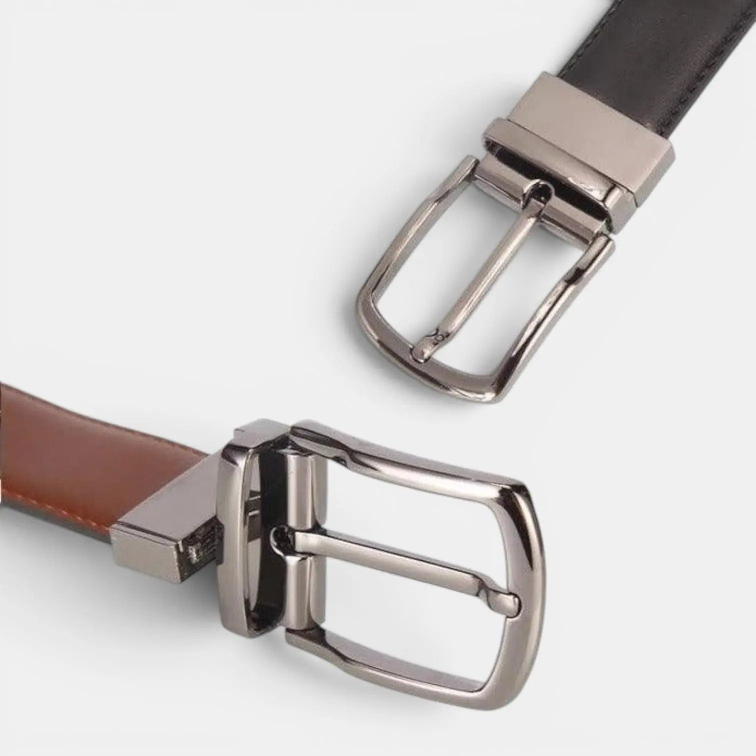 Men's Reversible Leather Belt 2 in 1 Suit Buckle | Revtox | Beltary