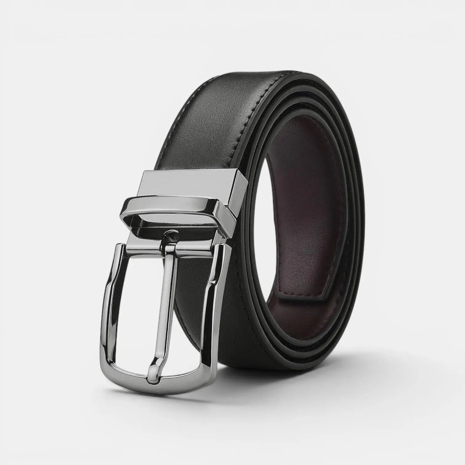 Men's Reversible Leather Belt 2 in 1 Suit Buckle | Revtox | Beltary