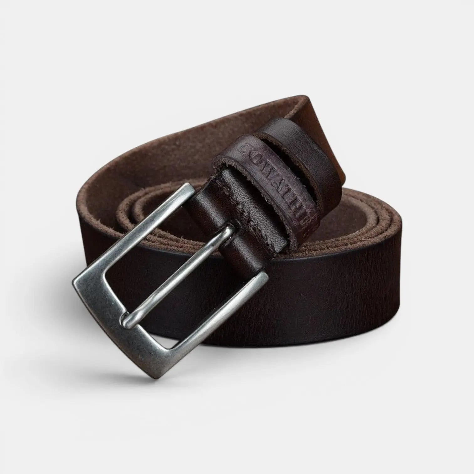 Men's Smooth Full Grain Leather Casual Belt with Pin Buckle | Lorven | Beltary