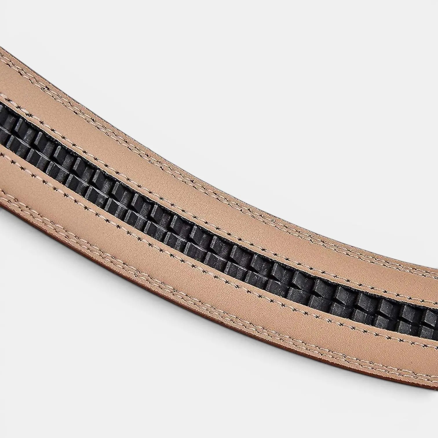 Men's Smooth Leather Automatic Suit Belt Brown | Corvax | Beltary