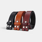 Men's Smooth Leather Belt Strap with Interchangeable Buckle | Corvex | Beltary