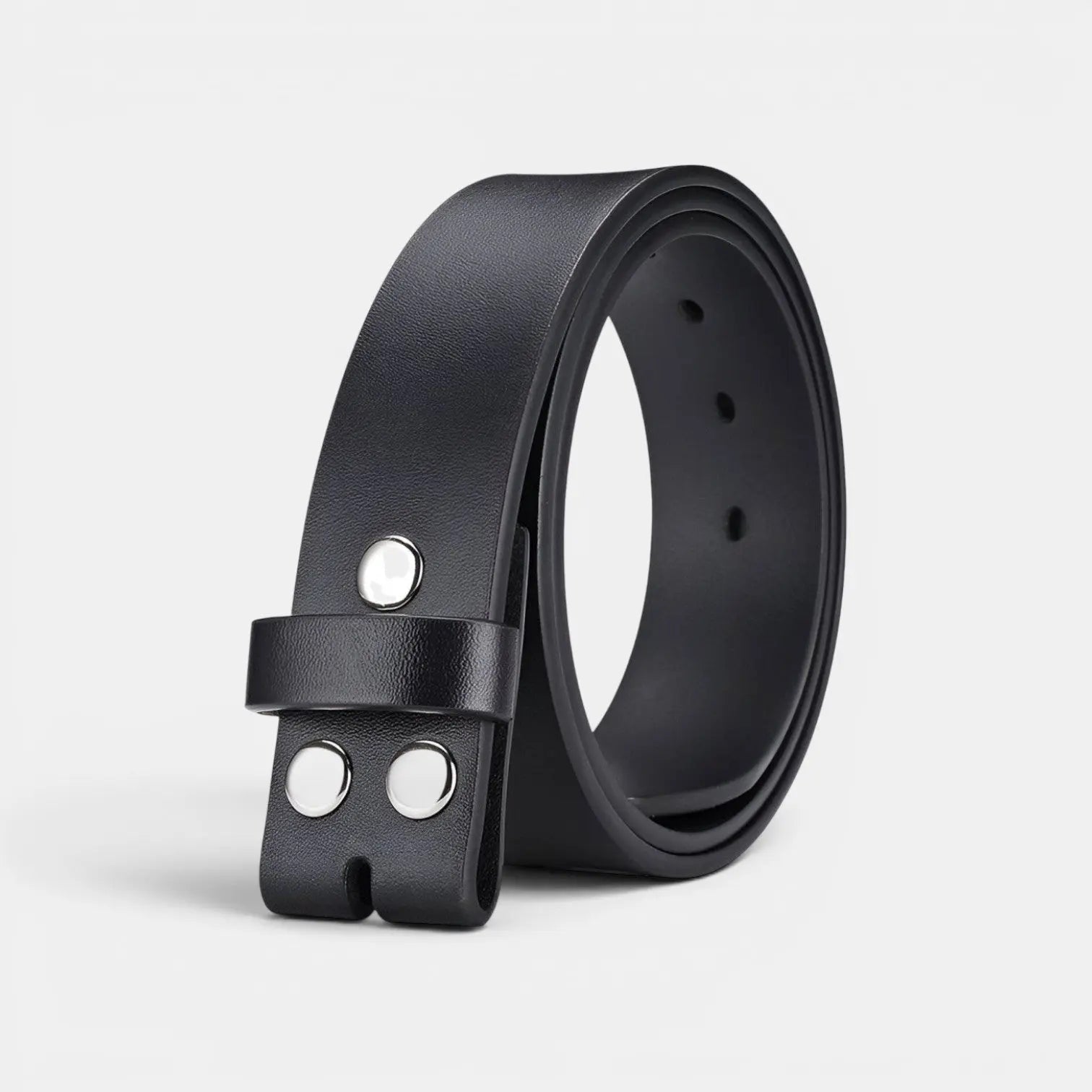 Men's Smooth Leather Belt Strap with Interchangeable Buckle | Corvex | Beltary